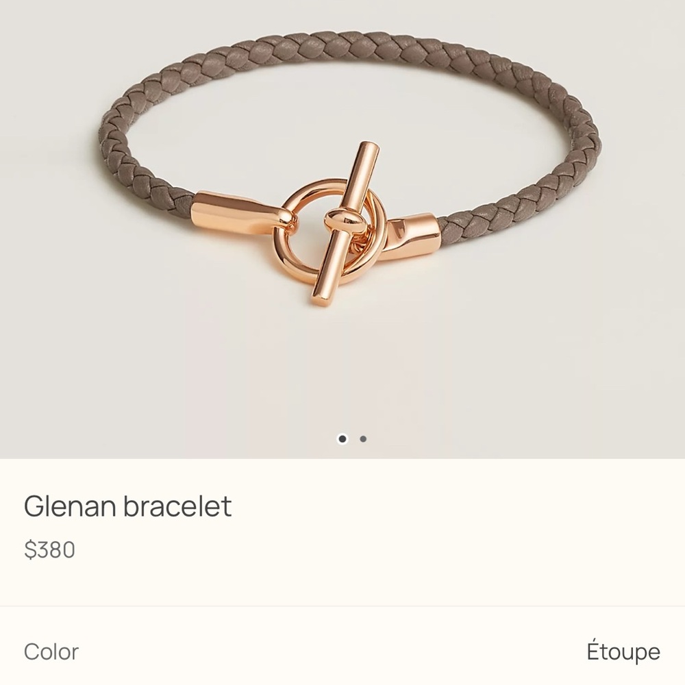 Hermes Gold and Brown Bracelet